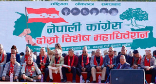 काँग्रेस सभापति गगन थापाको समूह निर्वाचन आयाेग जाँदै